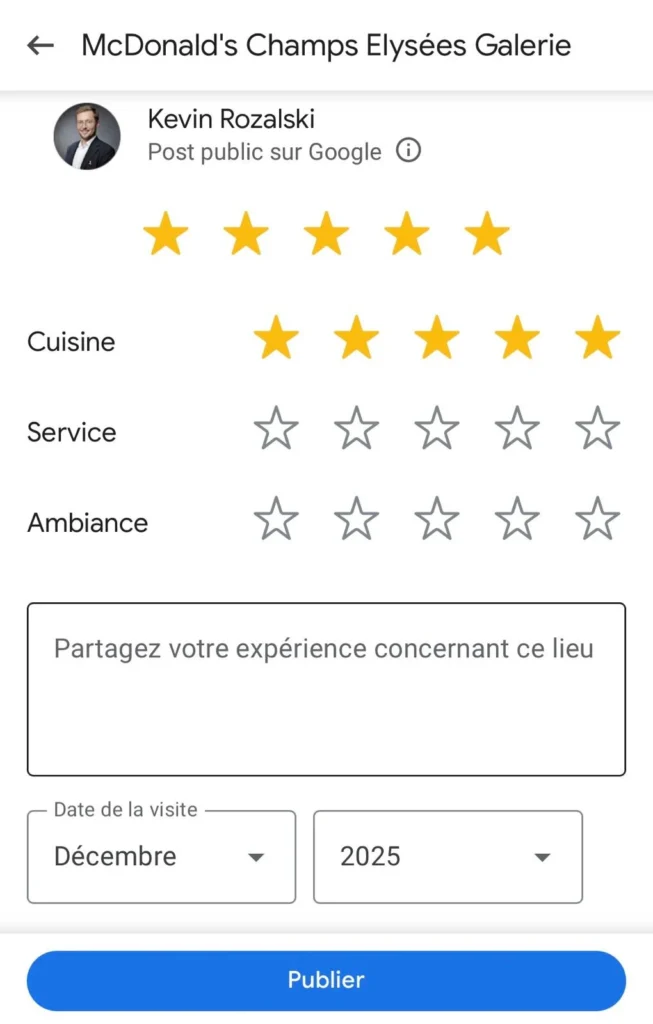 Avis Google Page démo