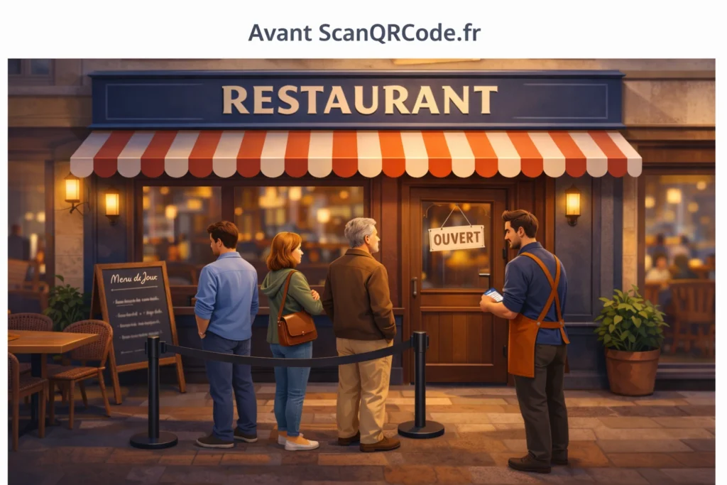 Restaurant sans scanqrcode.fr